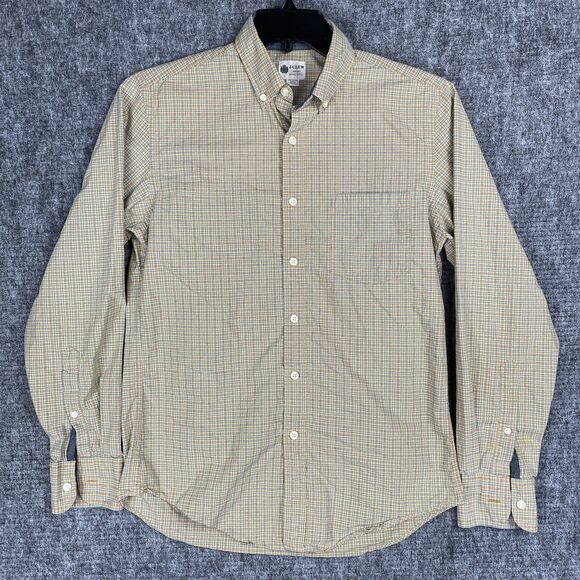 J Crew Shirt‎ Men Small Washed Tartan Plaid Shirtings Button Up Business Casual - Picture 1 of 12